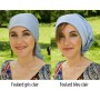 Foulard anti-ondes bleu ciel