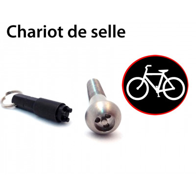 Antivol pour selle de vélo, chariot de selle Anti-Vandale bicyclettes