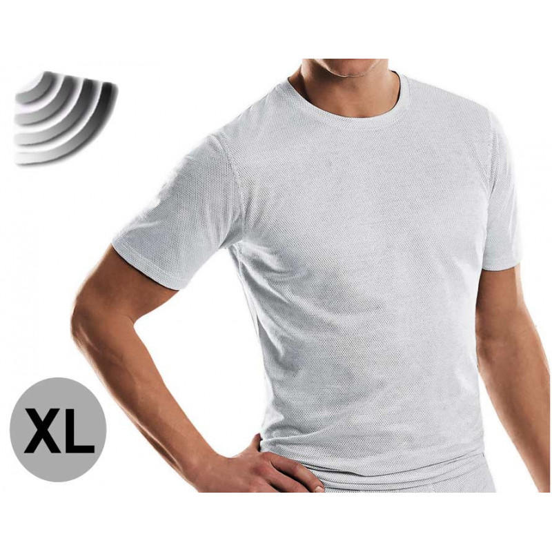 AJIEYMXP Tissu Anti Ondes Faraday Tissu EMF Vêtements De Maternité Combinaison De Protection Contre Les Radiations Anti-rayonnement (Polychrome) (Color : Pink, Size : Large