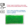 Bouillotte perles grand modèle vert