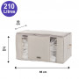 Compactor housse gain de place sous vide 210 Litres - Beige