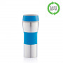 Mug isotherme fermeture par pression 400ml - bleu