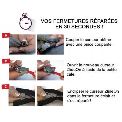 Curseur Fermeture Eclair 52 Pcs N°5 Curseur Fermeture Éclair Curseur
