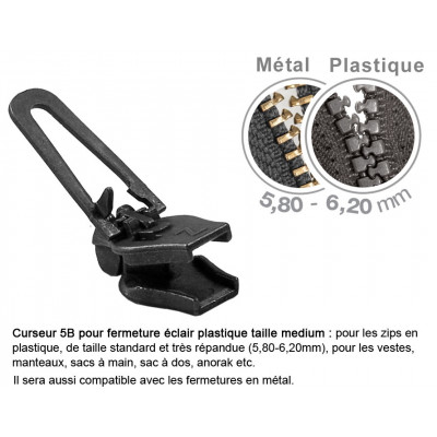 5/10 Pièces 5 # Curseurs De Fermeture éclair Pour Fermetures