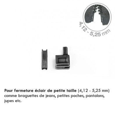 Boîtier & manchon universel pour fermeture éclair petit modèle Zlideon