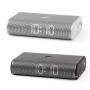 Radio réveil LED Miami Time Lexon - argent