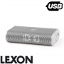 Radio réveil LED Miami Time Lexon - argent
