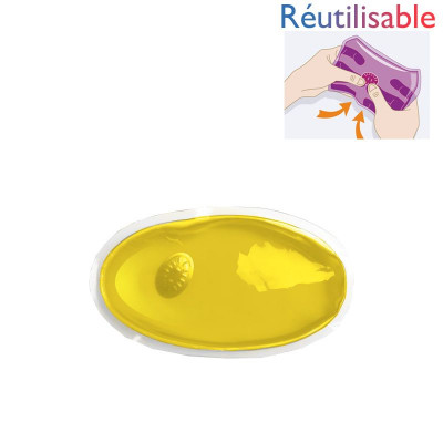 Chaufferette réutilisable - petite jaune
