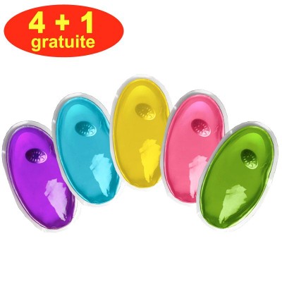 Promo 5 chaufferettes de mains, bouillottes à pastille petite taille