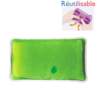 Chaufferette réutilisable - grande verte