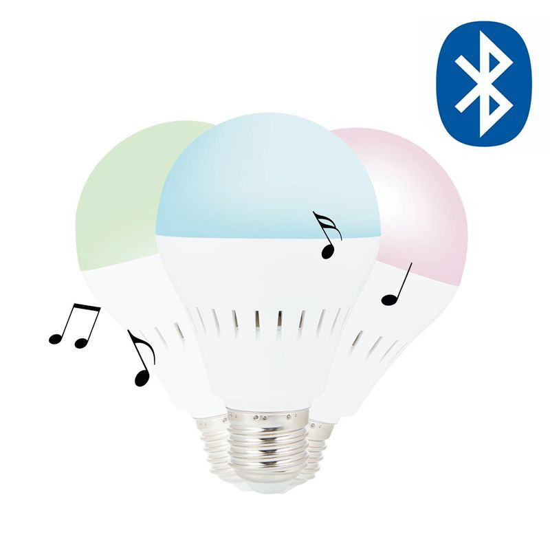 Ampoule connectée haut parleur sans fil E27 Lampe LED déco