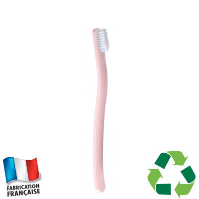 Brosse à dents écologique Caliquo - rose