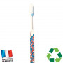 Brosse à dents écologique Caliquo - wax imprimé bleu