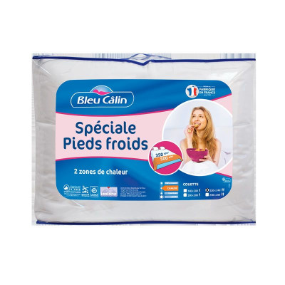 Couette spécial pieds froid microfibre 220x240