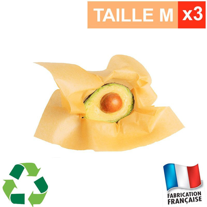 Lot de 3 emballages alimentaires ApiFilm taille M