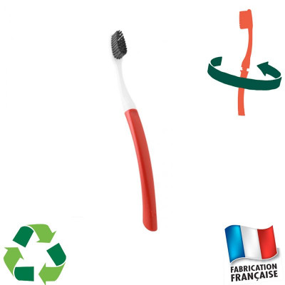 Brosse à dents à tête interchangeable rouge