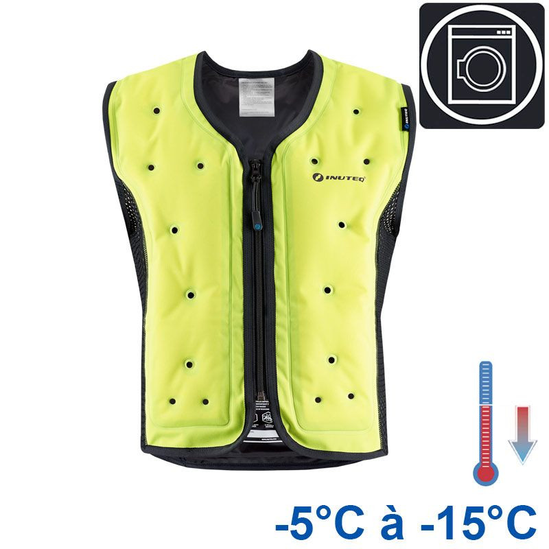 Gilet Rafraîchissant Avec 8 à 16 Blocs Glace - Veste Glace Réglable Cyclisme Travail Été