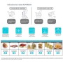 Lot de 4 boîtes alimentaires sous vide rectangulaires Aspifresh
