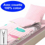 Couchage avec couette 90x140 Poissons