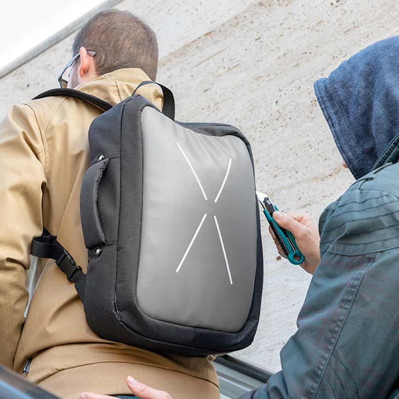 Sac à Dos Antivol InnovaGoods - 30x45x9cm - Polyester Résistant Et Compartiments Organisés