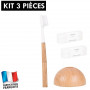 Kit brosse à dents réutilisable Caliquo chêne