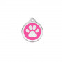 Médaille chien personnalisable Pattes