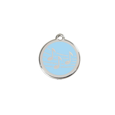 Médaille chien personnalisable musique