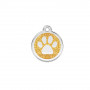 Médaille chien personnalisable Paillette Pattes