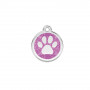 Médaille chien personnalisable Paillette Pattes