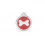 Médaille chien personnalisable Paillette Os