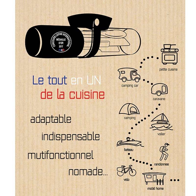 Rodol'f le Rouleau - Outils multifonction cuisine 