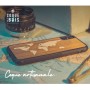 Coque en Bois Mappemonde