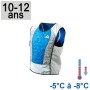 Veste rafraîchissante enfant sport bleue 10-12ans