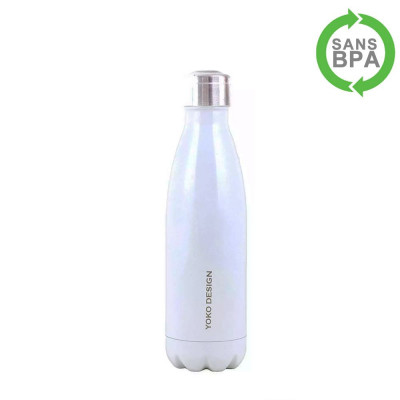 Bouteille isotherme Yoko unie 500ml