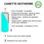 Canette isotherme Yoko soft 500ml