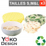 3 couvre-bols réutilisables Yoko Design