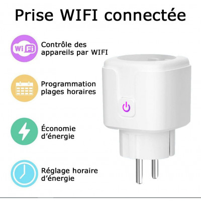 Prise WIFI connectée pour programmer à distance un appareil électrique