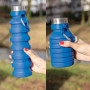 Bouteille en silicone pliable 550ml