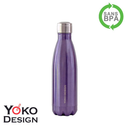 Bouteille isotherme Yoko unie 500ml