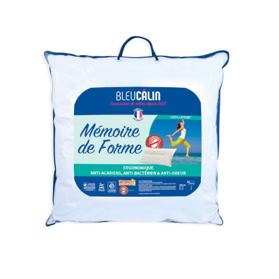 Oreiller mémoire de forme 65x65