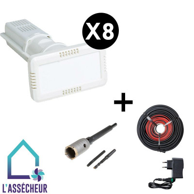 Kit 8 Assécheurs de mur intérieur