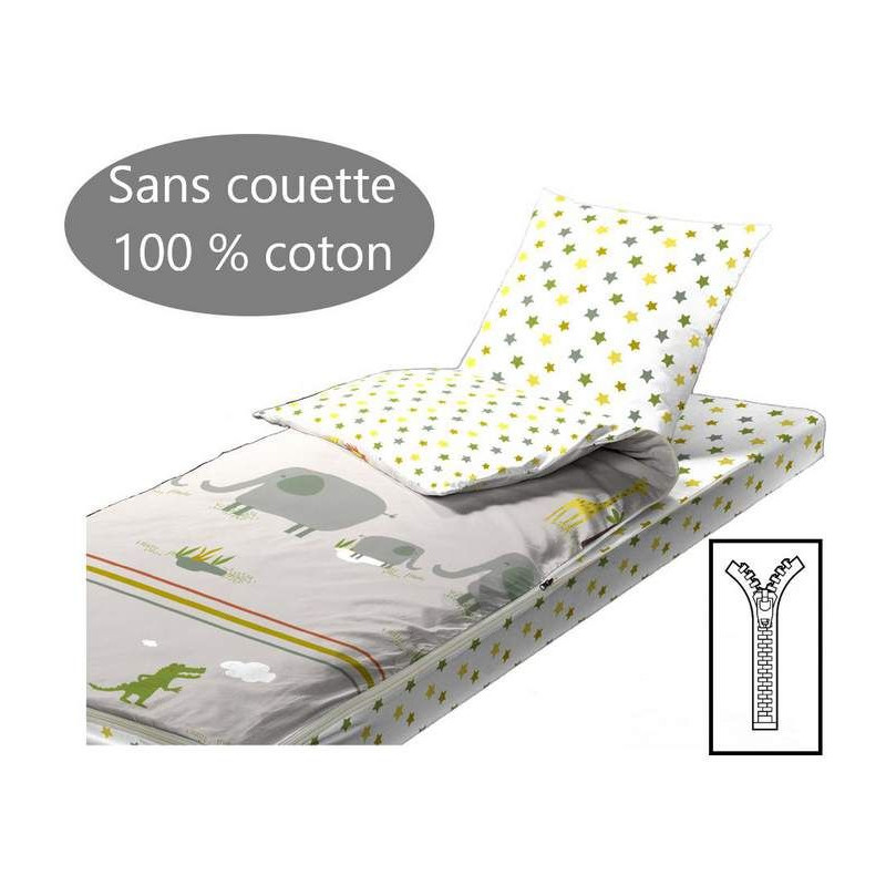 Drap Housse 100% Coton Bio Pour Lit Enfant Évolutif 90x140 Cm à Prix  Carrefour