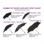 Parapluie tempête Blunt Golf G1 Noir et Rose