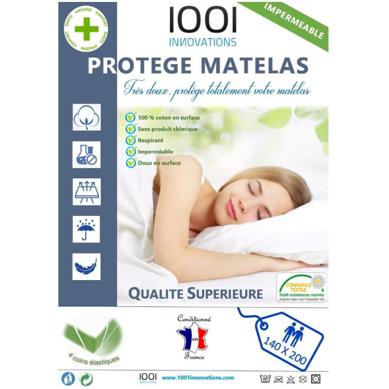 PROTEGE MATELAS IMPERMEABLE 140X200 CM