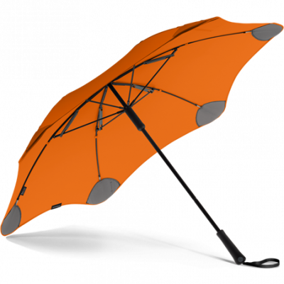 Parapluie tempête anti-vent Classic Blunt orange, très puissant et résistant