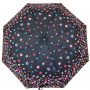 Parapluie Pliant Noir Petites Fleurs Colorées Neyrat
