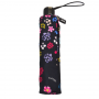 Parapluie Pliant Noir Petites Fleurs Colorées Neyrat