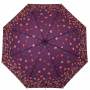 Parapluie Pliant Prune Petites Fleurs Colorées Neyrat