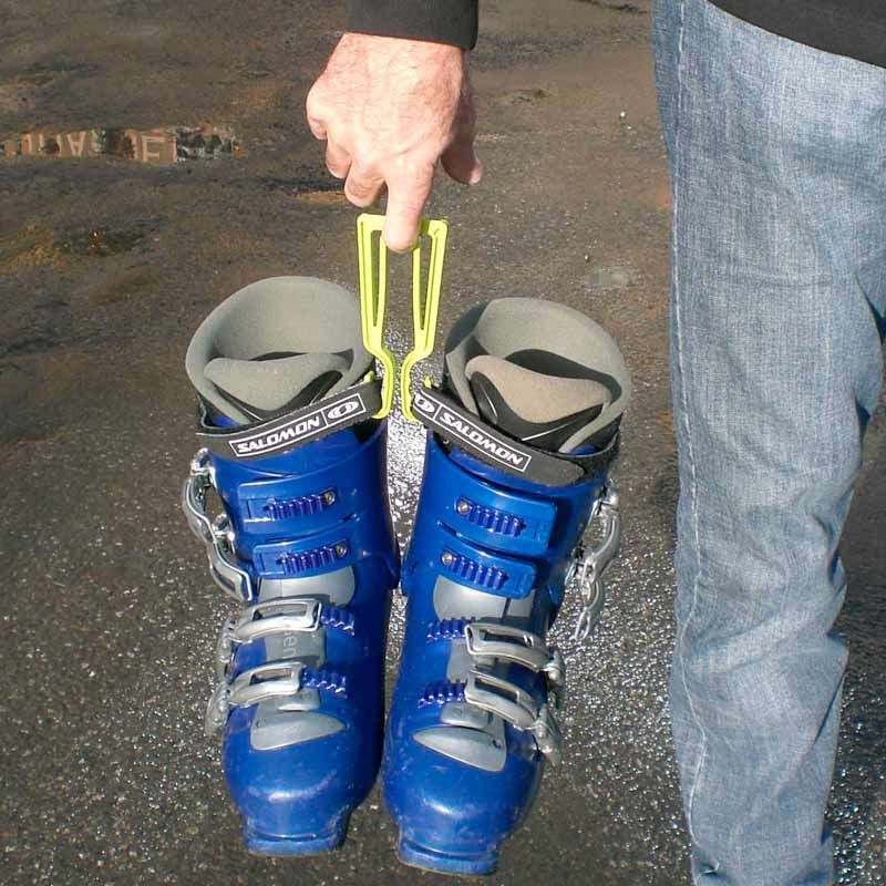 Porteskis facile Klipski, crochet fixation skis, chaussures et bâtons