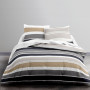 Housse de couette zippée Mawira 240X260cm Authentic rayures